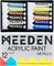 MEEDEN Metallic Acrylic Paint, Set of 12 Vibrant Colors Acrylic Tubes 0.74oz/22ml, Heavy Body Non Toxic Art Craft Paints for Artists, Kids & Beginners, Art Supplies for Canvas Wood Rocks Painting